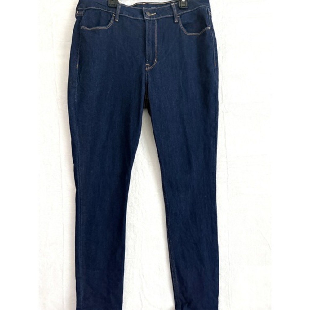 Old Navy High Rise Dark Wash‎ Skinny Jeans Women Size 12 EUC